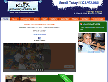 Tablet Screenshot of kidsprepacademy.com